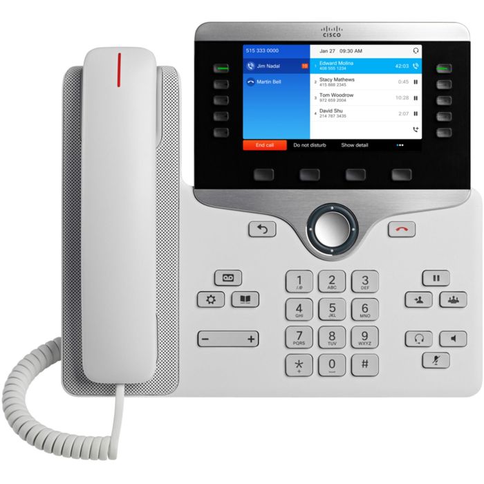 Cisco 8841 Teléfono IP Negro/Plata con Cable 5" Pantalla a Color PoE Escritorio/Pared para Oficina y Empresas 1