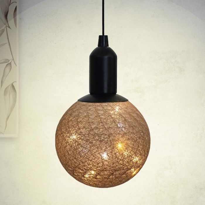 Home Deco Factory Bola Led Colgar Beige Diámetro 15 cm Luz Cálida Pilas AAA 3 Home Deco Factory Bola Led Colgar Beige Diámetro 15 cm Luz Cálida Pilas AAA 3