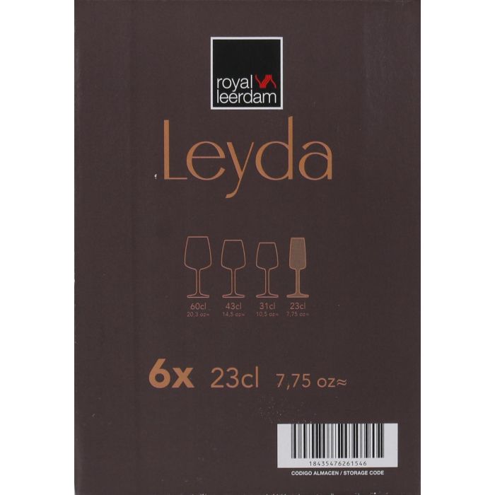 Royal Leerdam Set 6 Copas de Champagne Leyda 23 cl 2