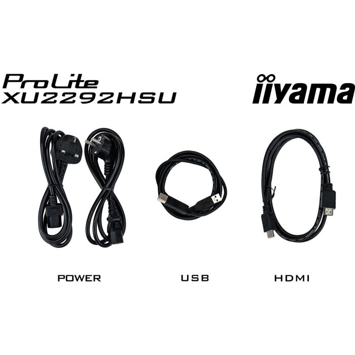 iiyama XU2292HSU-B6 Monitor 21.5" (54.5cm) Full HD IPS HDMI DP USB Negro 1920x1080 4ms 100Hz Mate 4 iiyama XU2292HSU-B6 Monitor 21.5" (54.5cm) Full HD IPS HDMI DP USB Negro 1920x1080 4ms 100Hz Mate 4