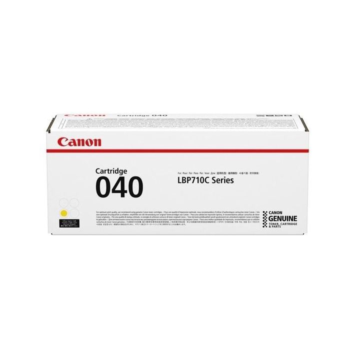 Canon 040Y Cartucho de Tóner Amarillo Original para Impresoras Canon LBP710 LBP712