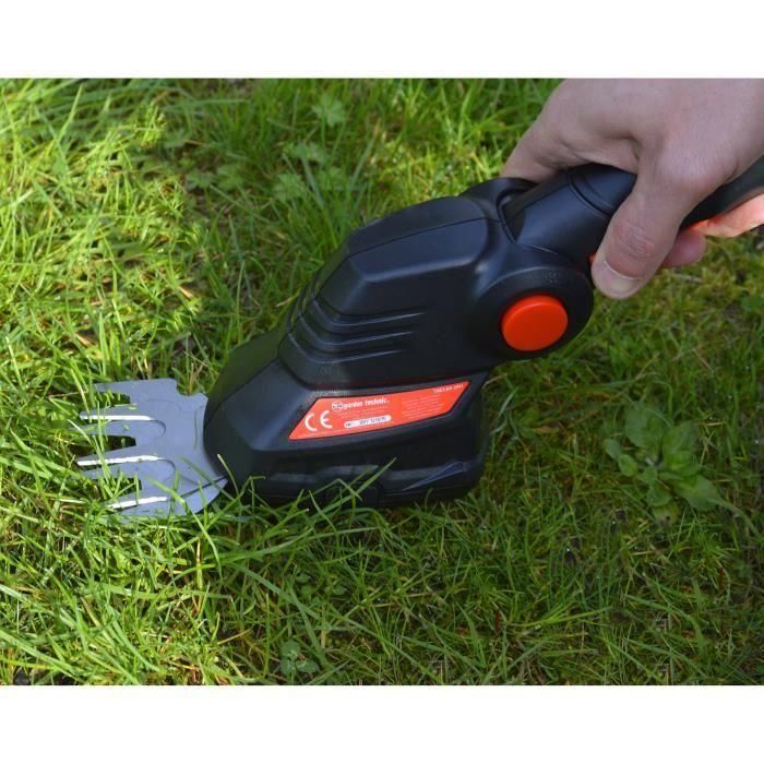 GARDEN TECHNIC Tijeras de Jardín 2 en 1 Litio 3.6V 1300mAh Corte 8mm (Jardín) / 70mm (Césped) Autonomía 40min con 2 Cuchillas y USB 2 GARDEN TECHNIC Tijeras de Jardín 2 en 1 Litio 3.6V 1300mAh Corte 8mm (Jardín) / 70mm (Césped) Autonomía 40min con 2 Cuchillas y USB 2