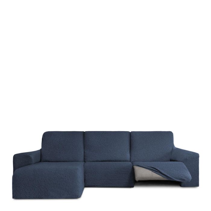 Funda para chaise longue de brazo corto izquierdo Eysa ROC Azul 120 x 120 x 360 cm 1