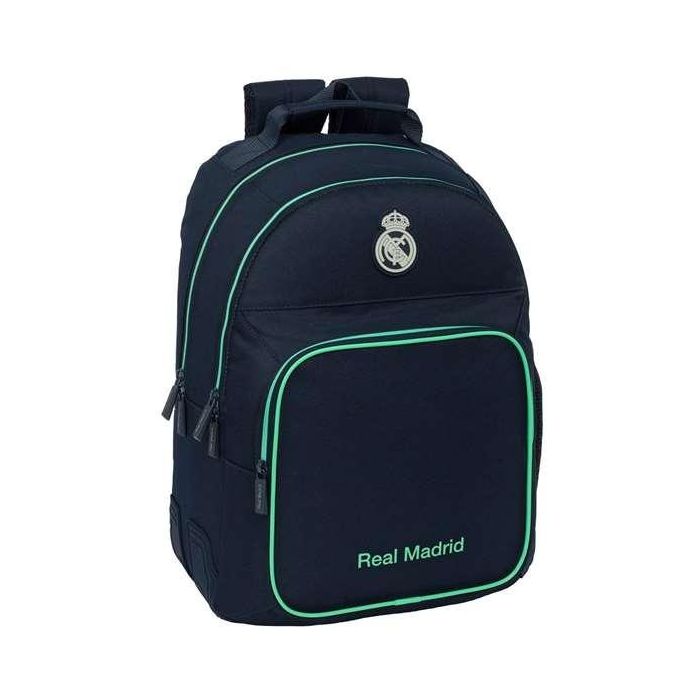 Mochila doble adapt.carro real madrid 2ª equipacion 25/26 32x42x15cm