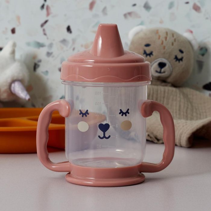 Tom et Zoe Vaso para Bebé con Asas, Válvula Anti-Fugas, Medidas en ml y oz, 210 ml 6