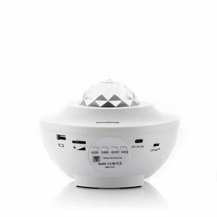 Proyector LED de Estrellas con Altavoz Sedlay InnovaGoods 2 Proyector LED de Estrellas con Altavoz Sedlay InnovaGoods 2