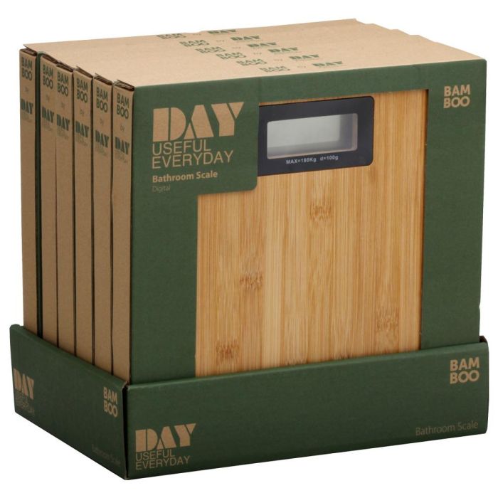 Day Báscula de Baño 180 Kg Bambú Precisión +/- 100g 3