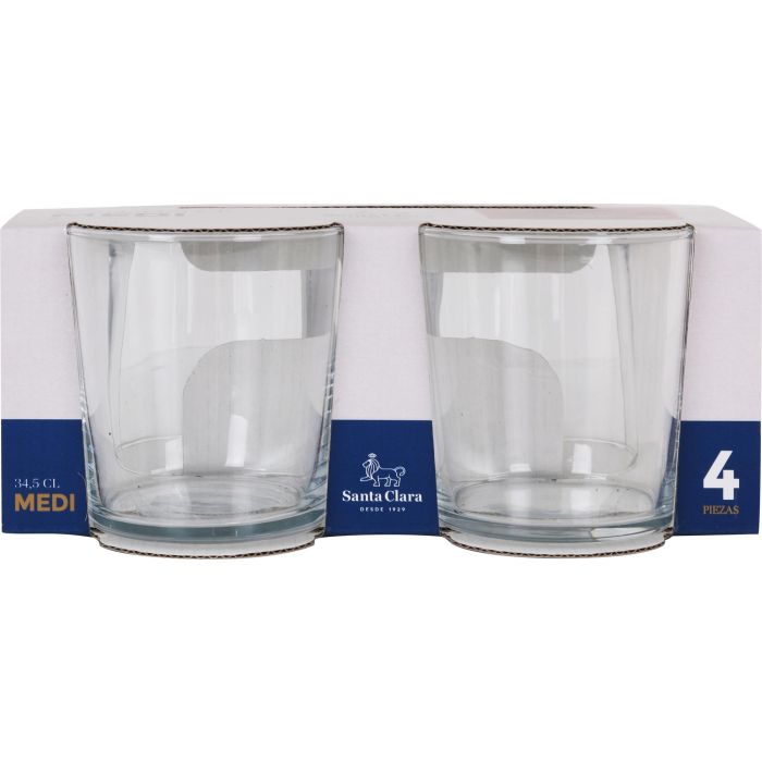 Santa Clara - Set de 4 Vasos Pinta 345 cc (12 Cajas) 1 Santa Clara - Set de 4 Vasos Pinta 345 cc (12 Cajas) 1