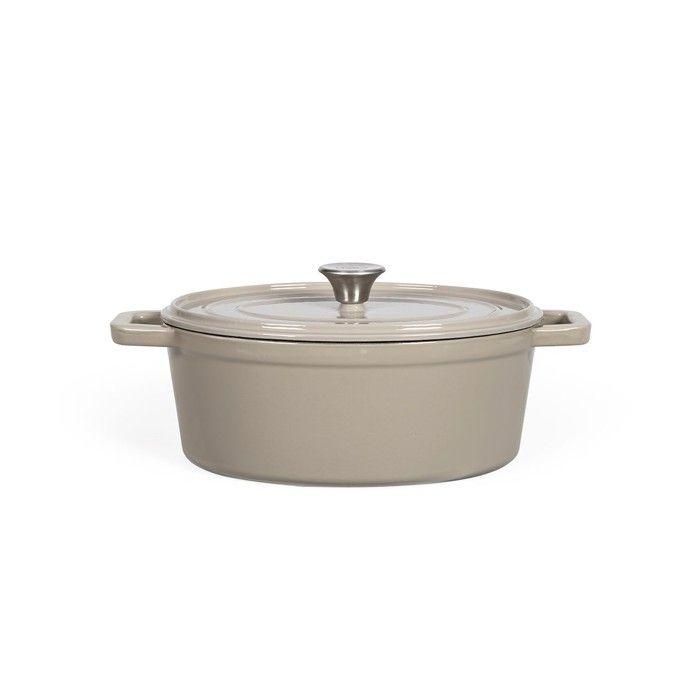 Livoo MEP129G Cacerola ovalada de hierro fundido Gris 0 Livoo MEP129G Cacerola ovalada de hierro fundido Gris 0