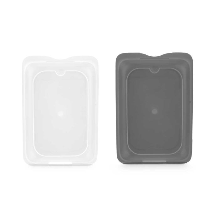 Leknes Fiambrera Plana Surtidos Colores 25.5 x 17.5 x 3 cm 1