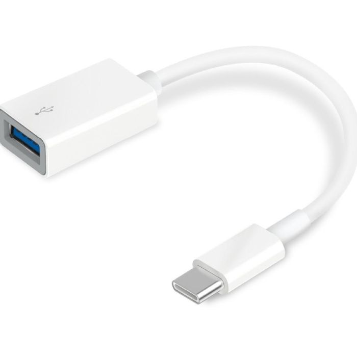 TP-Link UC400 Adaptador USB 3.0 USB-C Macho a USB-A Hembra OTG Súper Rápido 10cm Blanco compatible Windows, Mac, Android