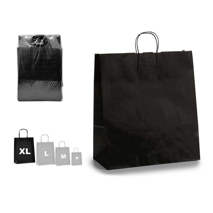 Bolsa de Papel Negro Pincello 46x59 cm (100 Unidades)