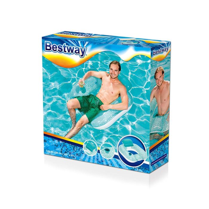 Bestway Sillon Hinchable con Almohada 102x94 cm Playa y Piscina 43097 2 Bestway Sillon Hinchable con Almohada 102x94 cm Playa y Piscina 43097 2