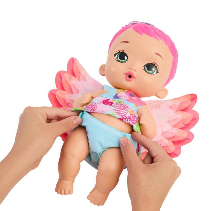 Mattel My Garden Baby Mi Primer Bebé Flamenco Rosa HPD12 Muñeca Juguete +3 años 2