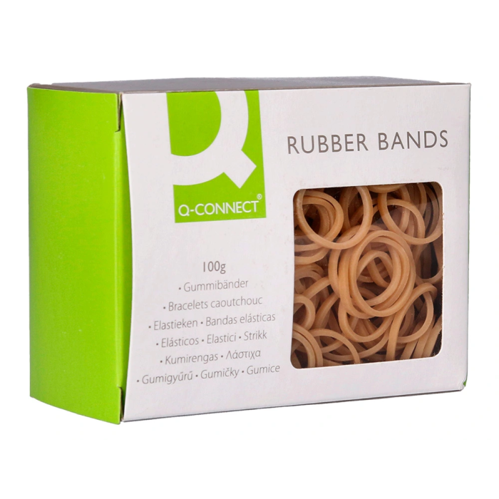 Q-connect Gomillas elásticas, 100 gr, número 3, 30 x 2 mm, 80% caucho de alta calidad 3