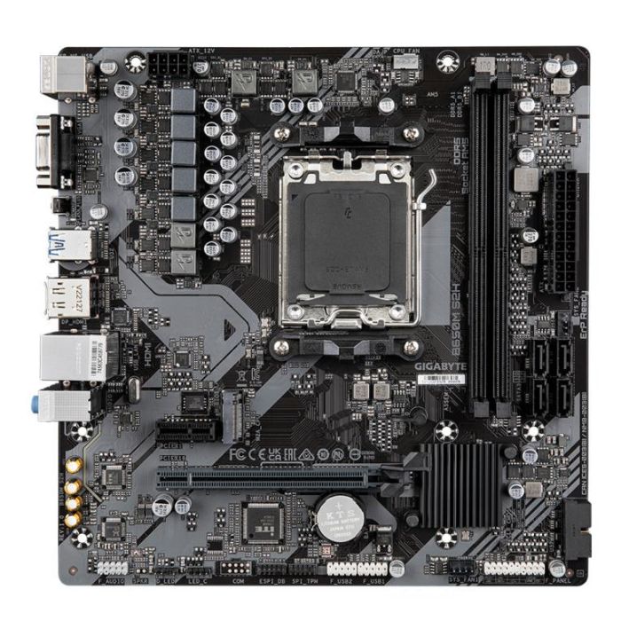 Gigabyte B650M S2H Placa Base AMD B650 Socket AM5 Micro ATX - Compatible con AMD Ryzen 5/7/9 7th Gen, DDR5, M.2, SATA III, RAID 0/1/10 1 Gigabyte B650M S2H Placa Base AMD B650 Socket AM5 Micro ATX - Compatible con AMD Ryzen 5/7/9 7th Gen, DDR5, M.2, SATA III, RAID 0/1/10 1