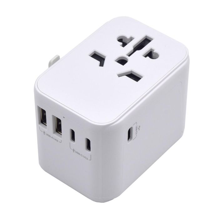 Ewent Enchufe Universal EW1470 con 2 Puertos USB y 3 Tipo-C, Compatible con EU/USA/UK/AUS 0 Ewent Enchufe Universal EW1470 con 2 Puertos USB y 3 Tipo-C, Compatible con EU/USA/UK/AUS 0