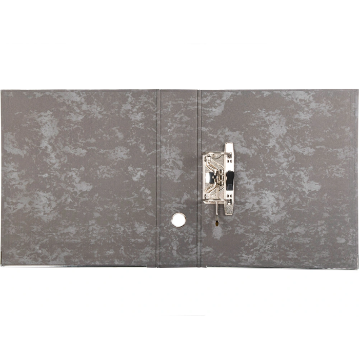 Liderpapel Archivador de Palanca A4 Cartón Forrado Negro Lomo 80mm Compresor Metálico 3