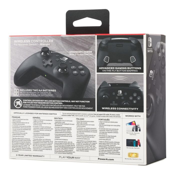 Mando Gaming Powera NSGP0009-01 Negro Nintendo Switch 1 Mando Gaming Powera NSGP0009-01 Negro Nintendo Switch 1