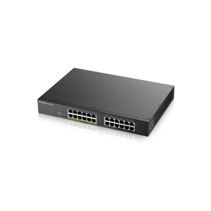 Zyxel GS1900-24EP-EU0101F Switch Gestionado L2, 24 Puertos Gigabit Ethernet (10/100/1000), PoE, Negro