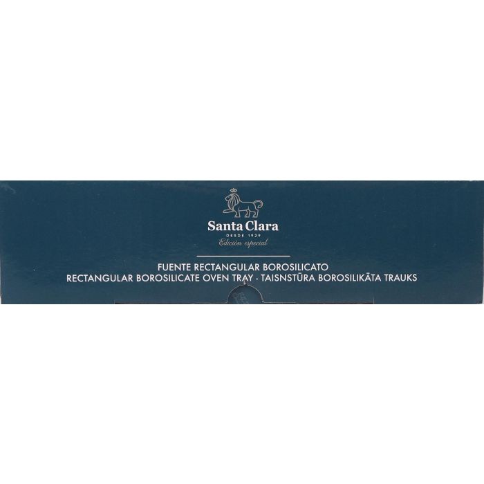 Inde Fuente rectangular de borosilicato para horno 1.6L, 20 x 28 x 5 cm (2 Unidades) 2