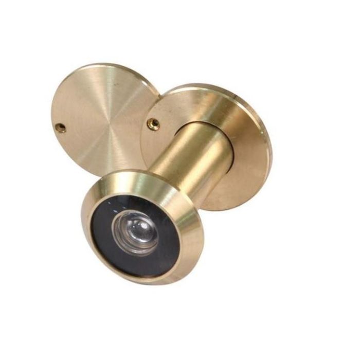 BYP Mirilla Óptica Ø16mm para Puertas de 60-85mm con Acabado Latón Satinado