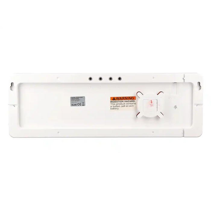 Q-connect Reloj Digital de Pared y Sobremesa con Temperatura, Mando a Distancia y LED Ajustable 387x32x130 mm 3