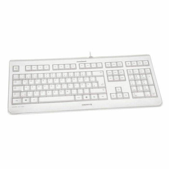 Teclado Cherry JK-1068ES-0 Blanco Gris Qwerty Español