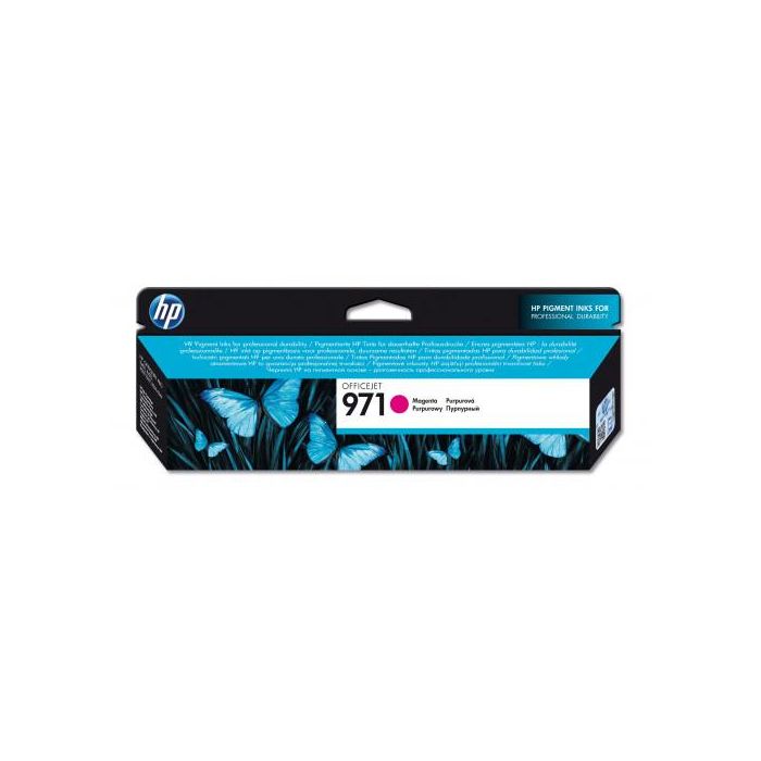 HP 971 Cartucho de Tinta Magenta Original para OfficeJet Pro X451, X551, X476, X576 - 2.500 páginas