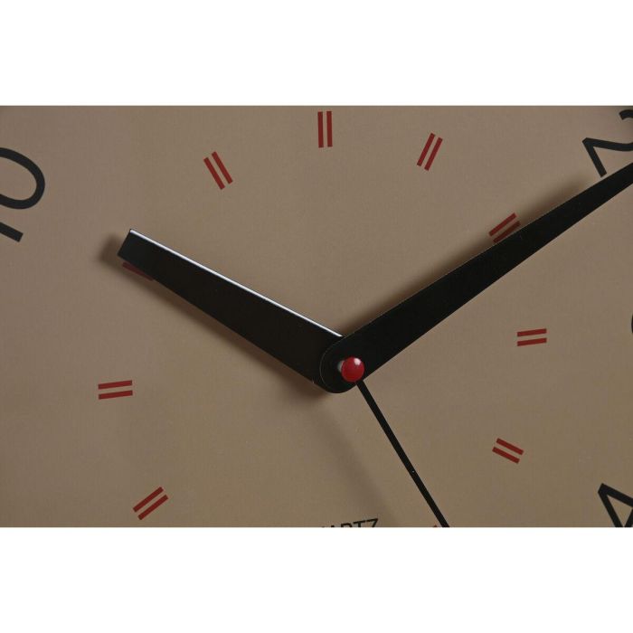 Reloj de Pared Home ESPRIT Blanco Beige Gris PVC 30 x 4 x 30 cm (3 Unidades) 2