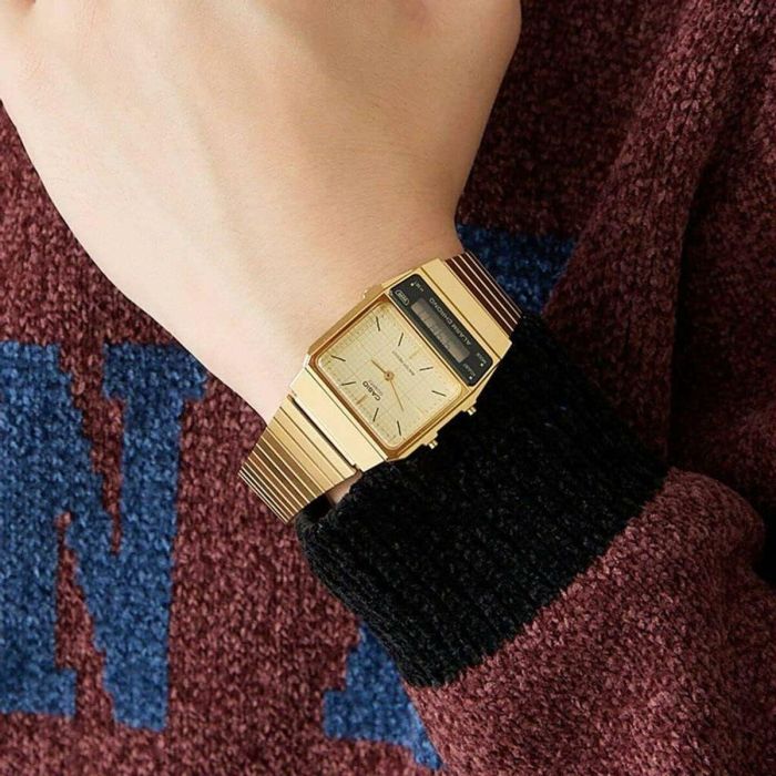 Reloj Unisex Casio EDGY COLLECTION RETRO DIAL - GOLD (Ø 40 mm) 1