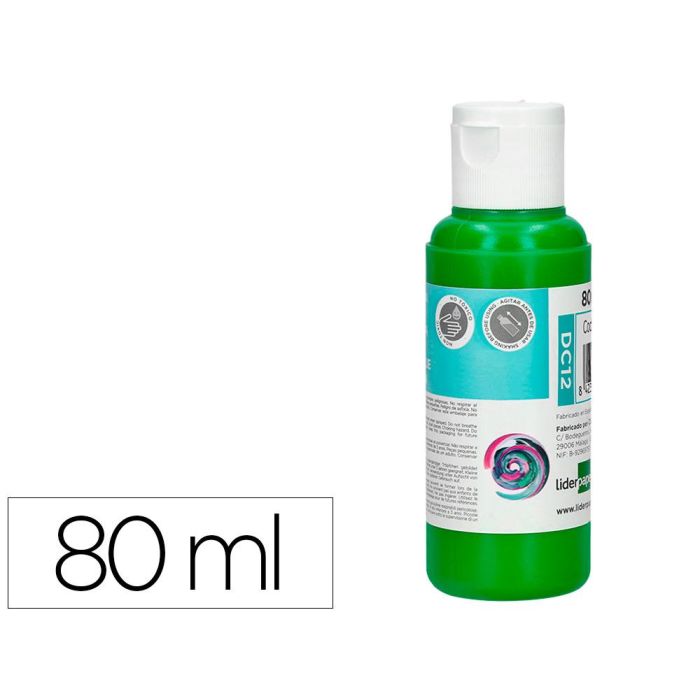 Pintura Acrilica Liderpapel Bote De 80 mL Verde