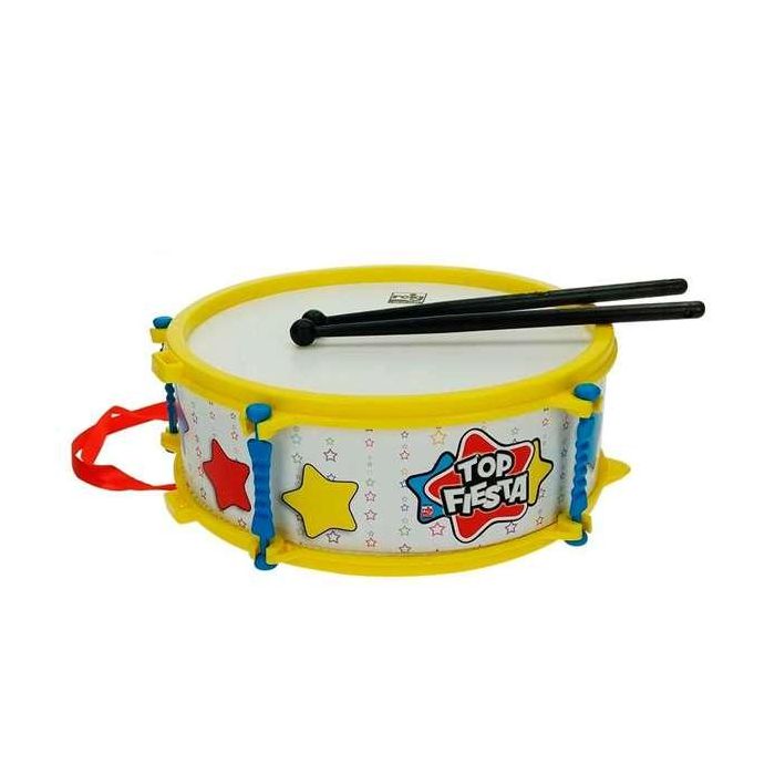 Reig Tambor Infantil Instrumento de Percusión Juguete Musical de Plástico 21.5 cm de Diámetro para +3 Años