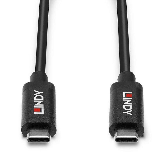 Lindy Cable Activo USB-C a USB-C 5m, USB 3.2 Gen 2 (10Gbps) con DisplayPort 1.4 Alt Mode y 60W PD para Extensión 3