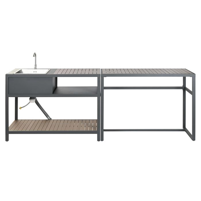 Isla Cocina Terraza Y Jardin DKD Home Decor Natural Gris 100 x 95 x 127 cm Set de 4 1 Isla Cocina Terraza Y Jardin DKD Home Decor Natural Gris 100 x 95 x 127 cm Set de 4 1