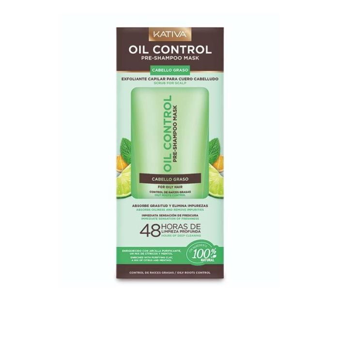 Kativa Oil Control Mascarilla Pre-Shampoo con Arcilla y Cítricos - 200ml | Controla la Grasitud y Purifica el Cuero Cabelludo Kativa Oil Control Mascarilla Pre-Shampoo con Arcilla y Cítricos - 200ml | Controla la Grasitud y Purifica el Cuero Cabelludo