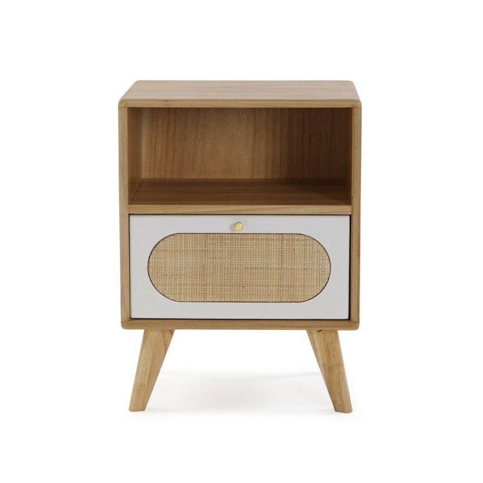 Cómoda Vega 1 Cajón Versa 30x54 cm - Madera Paulownia y Rattan 4 Cómoda Vega 1 Cajón Versa 30x54 cm - Madera Paulownia y Rattan 4
