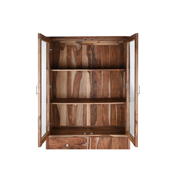 Vitrina DKD Home Decor Cristal Madera de caucho 100 x 42 x 190 cm 3 Vitrina DKD Home Decor Cristal Madera de caucho 100 x 42 x 190 cm 3