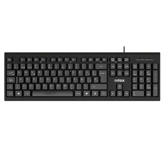 Nilox Combo Teclado + Ratón Cable USB Negro 1