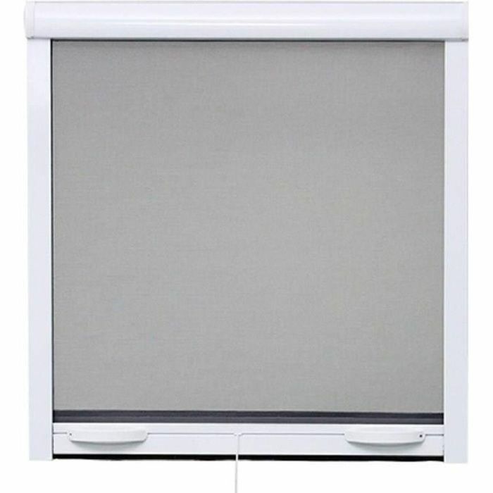 Stor Insect PSIA1214 Mosquitera para Ventana, 125 x 145 cm, Aluminio Lacado Blanco, Ajustable en Ancho y Altura