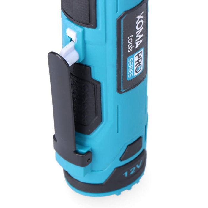Koma Tools 12v-ca-k Carraca Eléctrica 12V 3/8" 300 RPM 45 Nm con Batería, Cargador y Vasos Hexagonales - Kit Completo 6