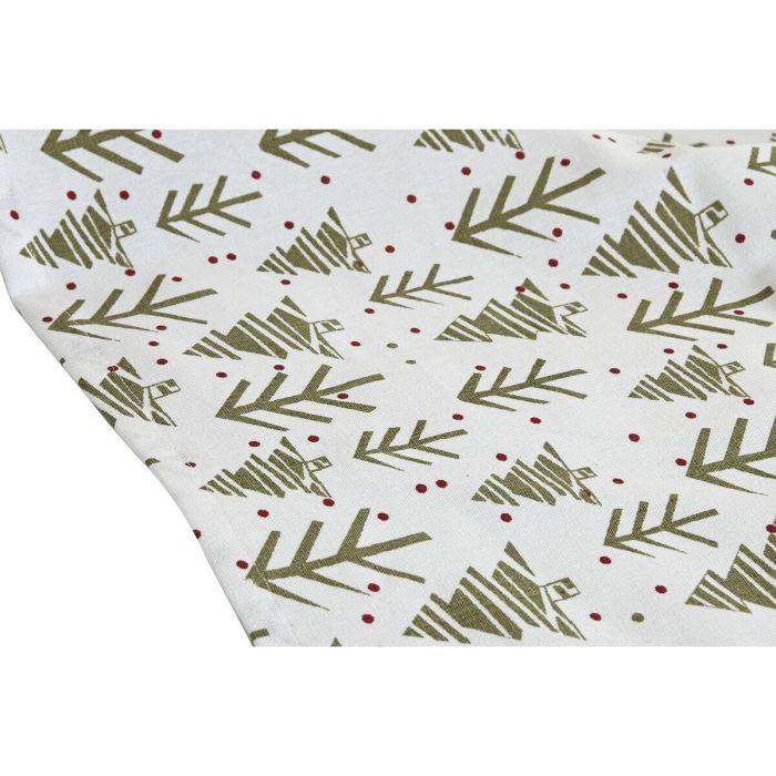 DKD Home Decor Camino de Mesa de Navidad Alpina con Patrón de Árboles, de Poliéster, Colores Verde y Blanco, 150x50 cm 2 DKD Home Decor Camino de Mesa de Navidad Alpina con Patrón de Árboles, de Poliéster, Colores Verde y Blanco, 150x50 cm 2