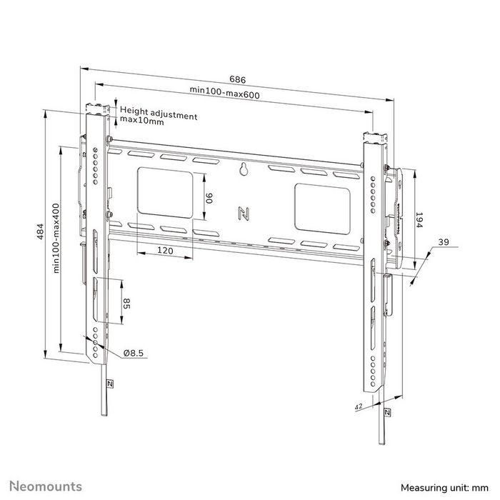 Soporte TV Neomounts WL30-750BL16 42" 86" 18