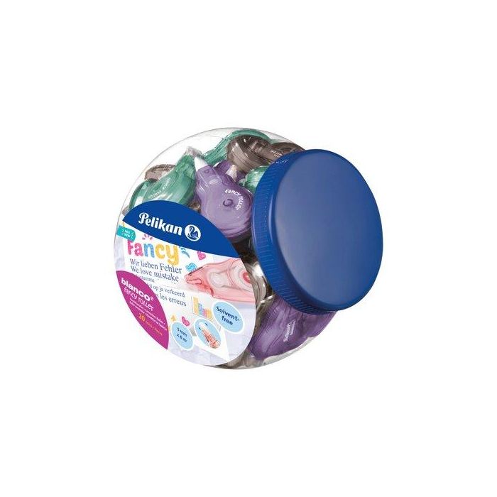 Pelikan Corrector Plk Fancy Roller 5 mm X 6M Bote Expositor 20 C-Surtidos
