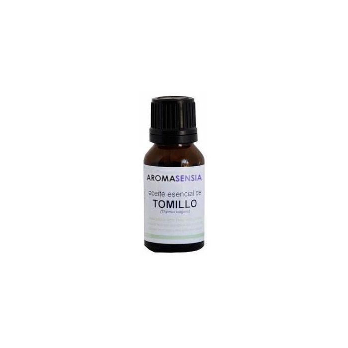 AROMASENSIA Aceite Esencial de Tomillo 15ml - Thymus vulgaris, Antiséptico Potente para Piel y Cabello