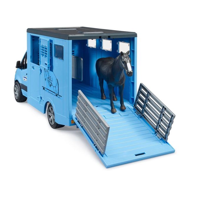 Mb Sprinter Transporte Equino Y Caballo 02674 Bruder 3 Mb Sprinter Transporte Equino Y Caballo 02674 Bruder 3
