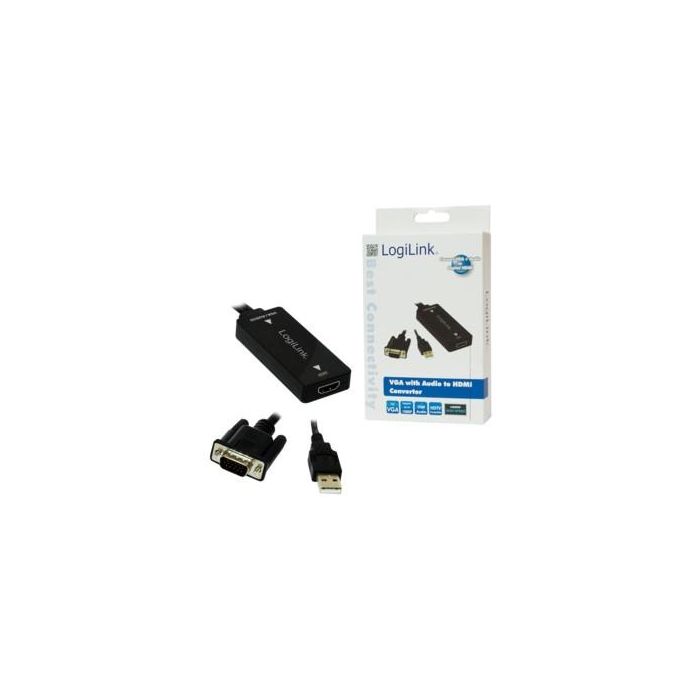 Logilink Konverter VGA m. Audio zu HDMI konform m.High Spee 2