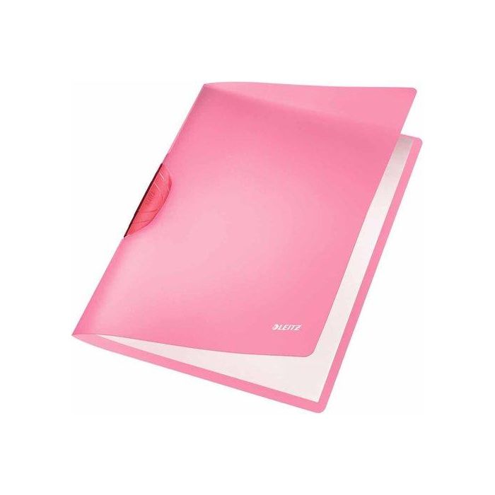 Dosier Clip Leitz Pp Colorclip Rainbow A4 Pinza Plastico Pivot.30H Rojo 6 unidades