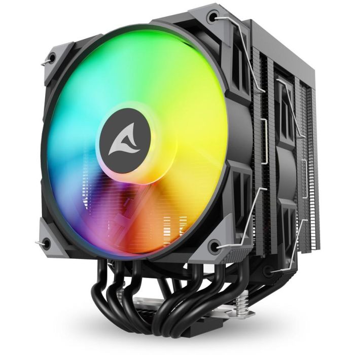 Sharkoon A60 RGB Refrigerador de Aire para Procesador 12cm, 2 Ventiladores, Negro, 500-1800 RPM, TDP 260W 5 Sharkoon A60 RGB Refrigerador de Aire para Procesador 12cm, 2 Ventiladores, Negro, 500-1800 RPM, TDP 260W 5