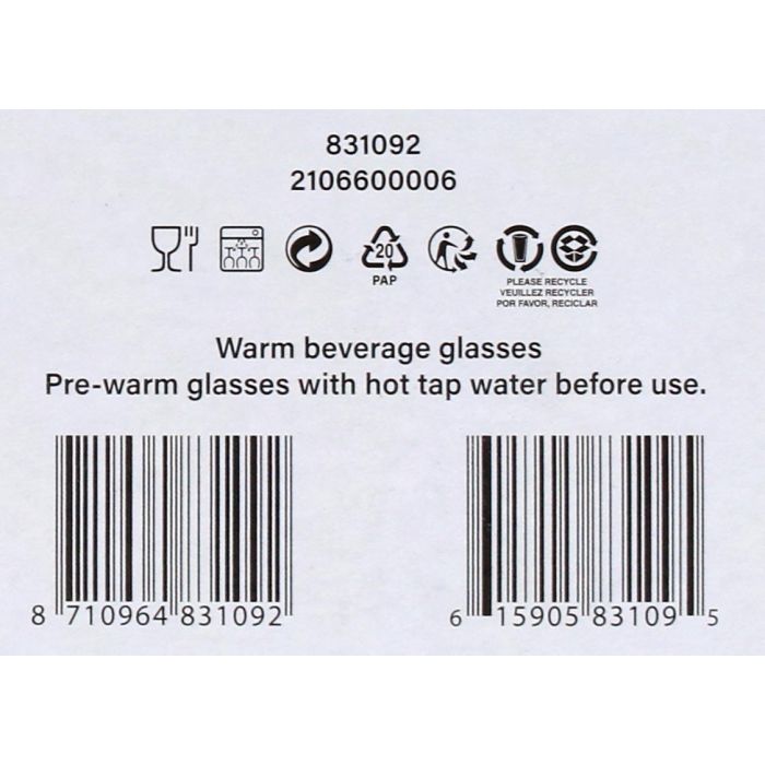 Royal Leerdam Set 6 Tazas Capuccino Sentido 22 cl (4 Cajas)